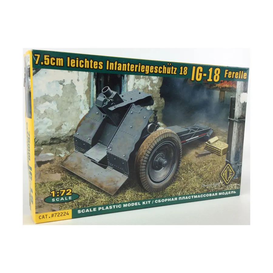 IG-18 Ferelle — 7,5 см leichtes Infanteriegeschutz 18, Historical Models (1:72) (Ace Models)
IG-18 Ferelle — 7,5 см leichtes Infanteriegeschutz 18, Historical Models (1:72) (Ace Models)