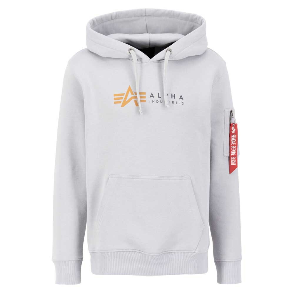 Худи Alpha Industries Alpha Label, серый 
Худи Alpha Industries Alpha Label, серый