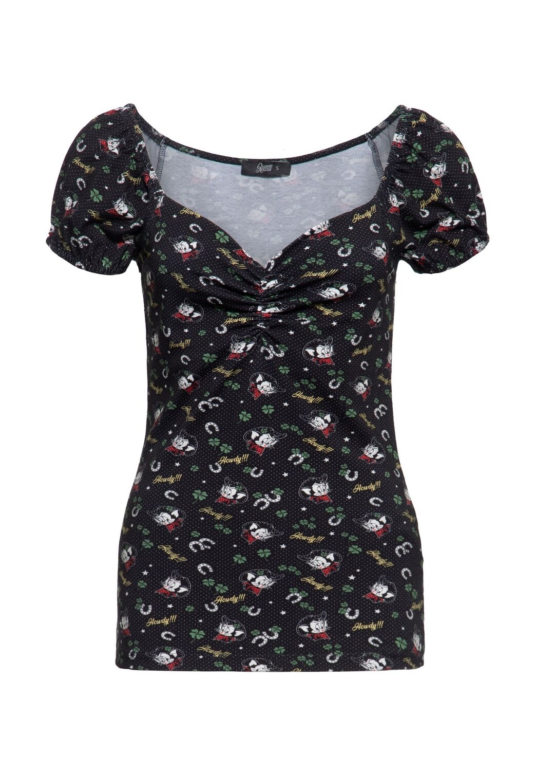 Футболка с винтажным принтом по всей поверхности Howdy Queen Kerosin, черный
Футболка с винтажным принтом по всей поверхности Howdy Queen Kerosin, черный