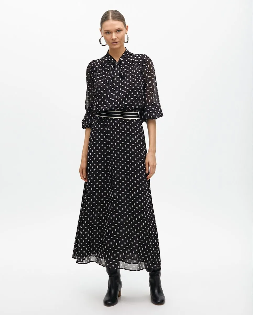 Платье в горошек с приталенной талией Lola Casademunt, черный/белый
Платье в горошек с приталенной талией Lola Casademunt, черный/белый