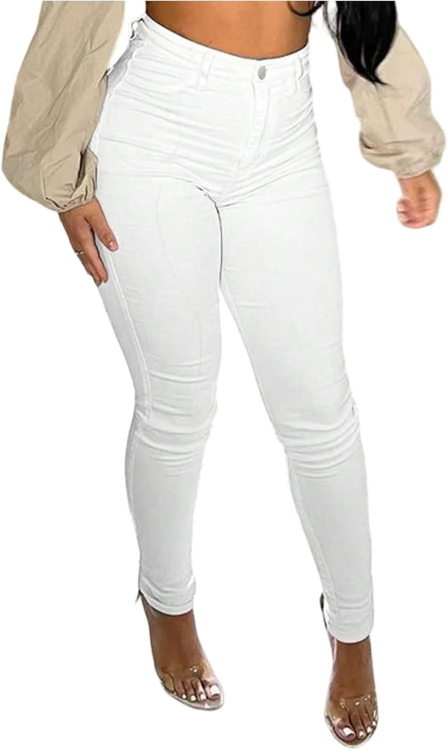 Женские джинсы Stretchy High Waist Jeggings с карманами
Женские джинсы Stretchy High Waist Jeggings с карманами