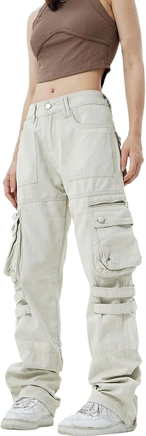 ZBYY женские джинсовые карго штаны high waist straight wide leg с карманами
ZBYY женские джинсовые карго штаны high waist straight wide leg с карманами