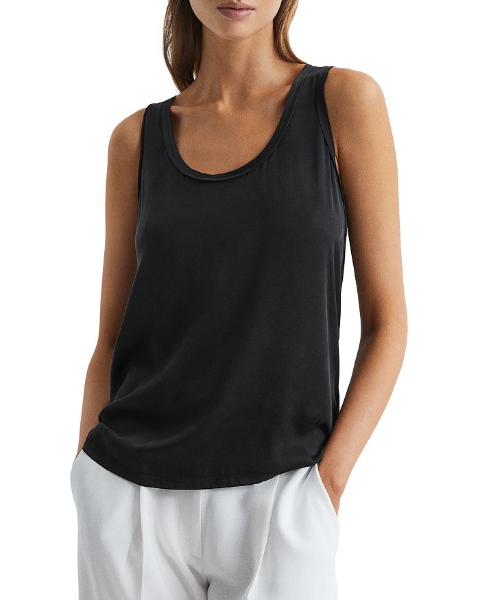 Рубашка Riley с шелковой передней частью REISS, черный
Рубашка Riley с шелковой передней частью REISS, черный