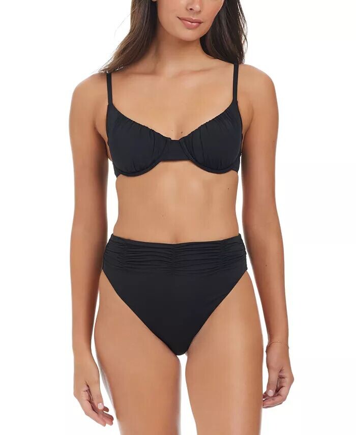 Женский бикини-топ Beach Goddess Excess с присборенными чашечками и плавки бикини с высокой посадкой Sanctuary, черный
Женский бикини-топ Beach Goddess Excess с присборенными чашечками и плавки бикини с высокой посадкой Sanctuary, черный