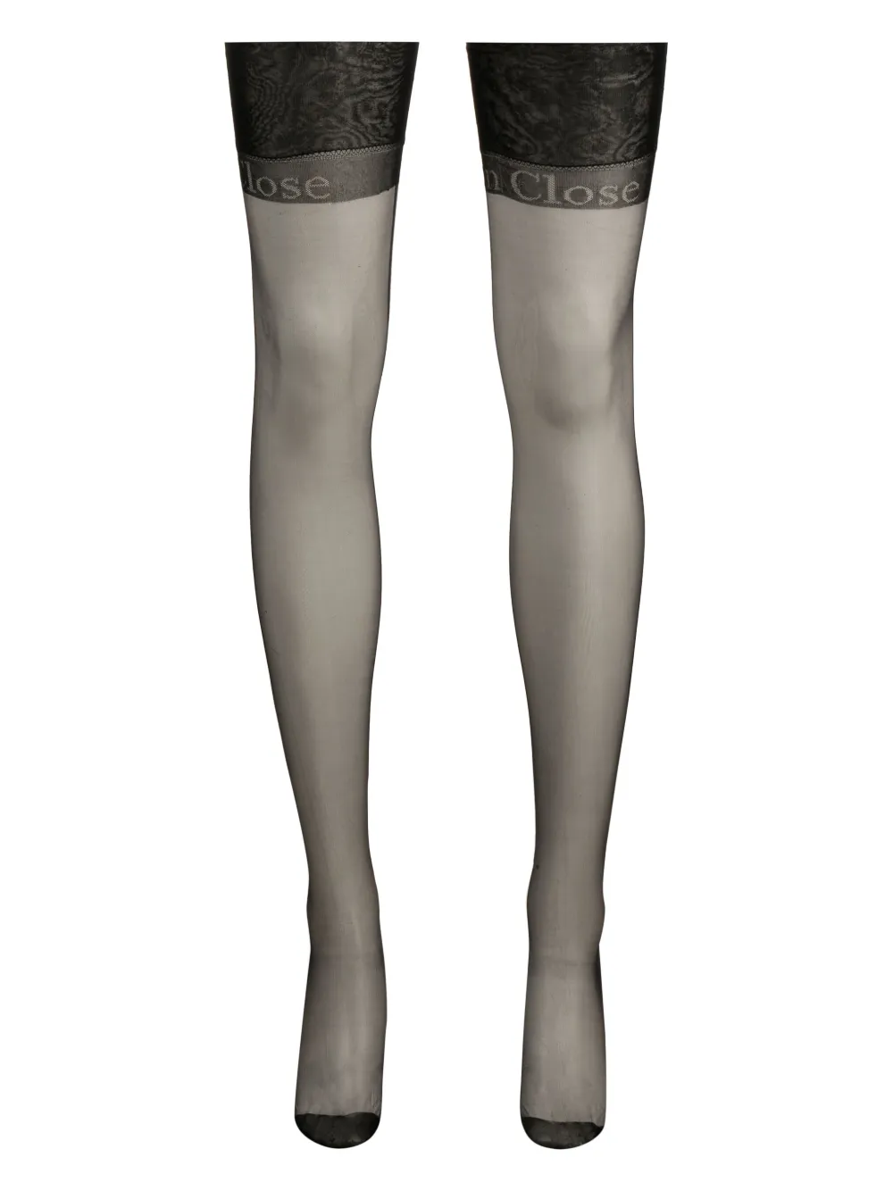 Полупрозрачные колготки с логотипом Maison Close, черный
Полупрозрачные колготки с логотипом Maison Close, черный