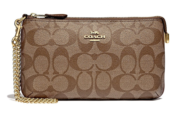 Кошелек на запястье из холста с кожаными вставками Маджонг Сумка через плечо Кроссбоди Клатч Маленький размер Женский Коричневый Монограмм COACH
Кошелек на запястье из холста с кожаными вставками Маджонг Сумка через плечо Кроссбоди Клатч Маленький размер Женский Коричневый Монограмм COACH