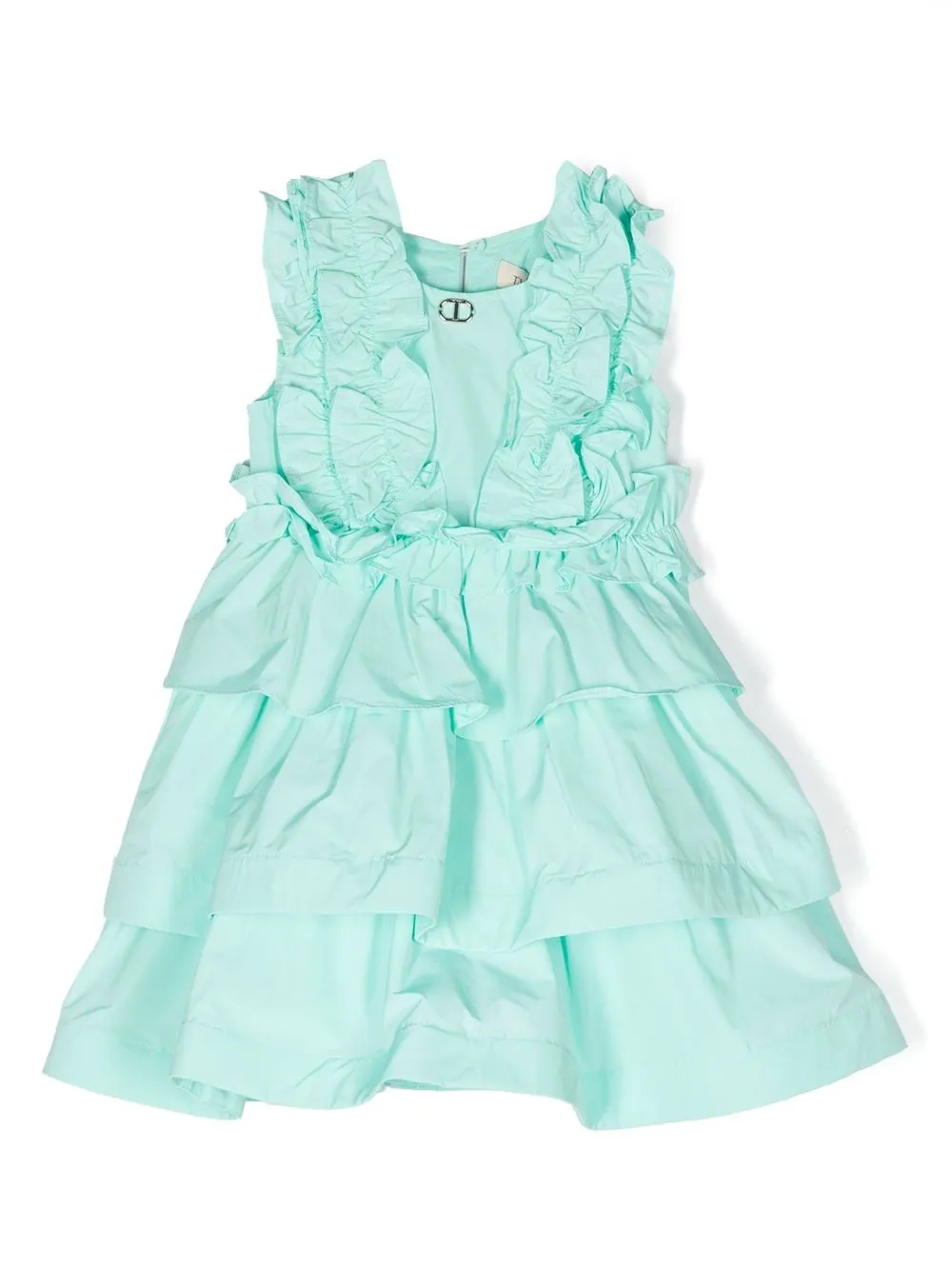 Платье с оборками Twinset Kids, зеленый
Платье с оборками Twinset Kids, зеленый