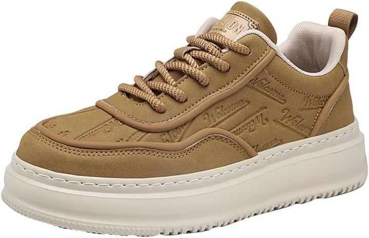 Мужские кожаные кроссовки на шнуровке, удобная обувь для ходьбы, с амортизирующей подошвой, утягивающие кроссовки для мужчин, повседневные скейт-кроссовки Trcloltc, желтый
Мужские кожаные кроссовки на шнуровке, удобная обувь для ходьбы, с амортизирующей подошвой, утягивающие кроссовки для мужчин, повседневные скейт-кроссовки Trcloltc, желтый