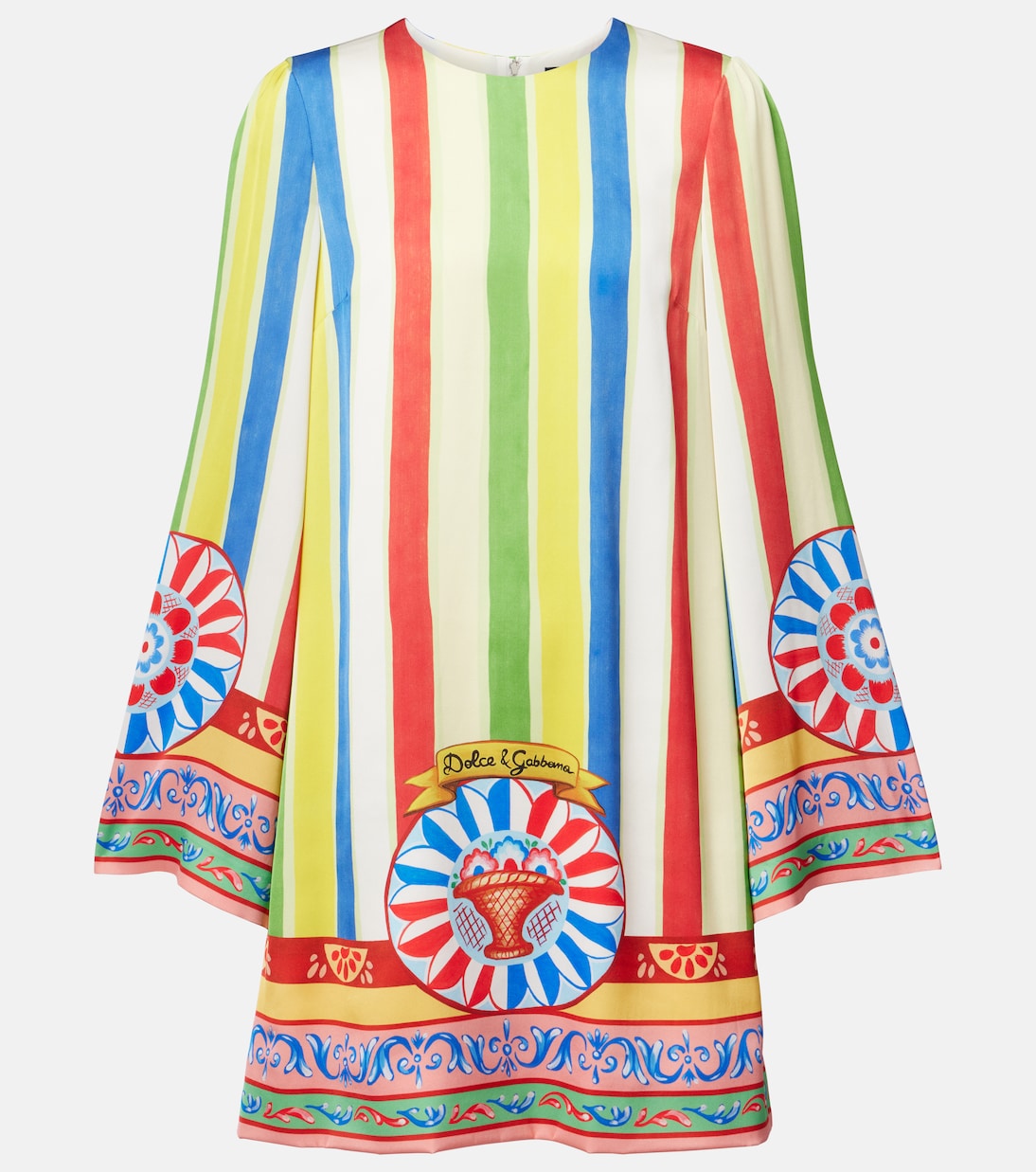 Мини-платье из смесового шелка с принтом Dolce&Gabbana, разноцветный
Мини-платье из смесового шелка с принтом Dolce&Gabbana, разноцветный