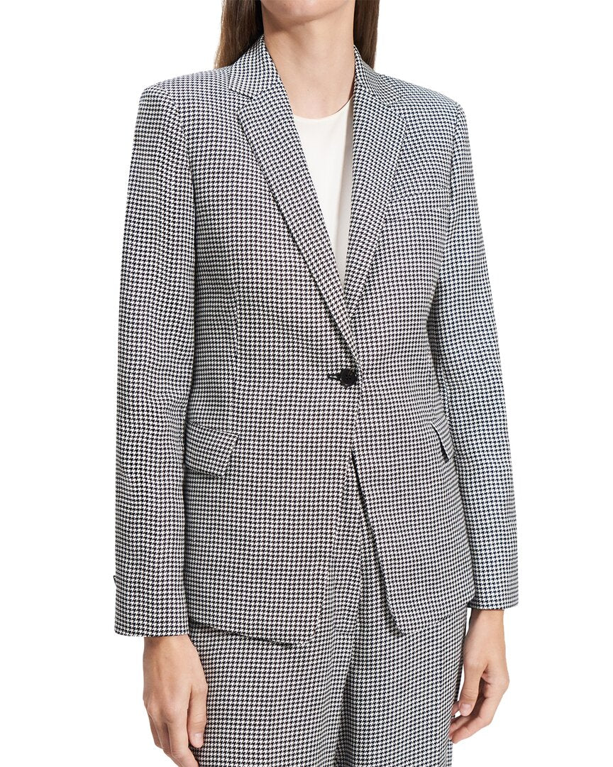 Теория Слим Фит Льняной Блейзер Theory, черный
Теория Слим Фит Льняной Блейзер Theory, черный