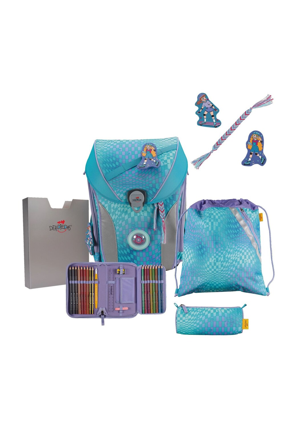 Набор школьных сумок, 5 штук DerDieDas, цвет Active
Набор школьных сумок, 5 штук DerDieDas, цвет Active