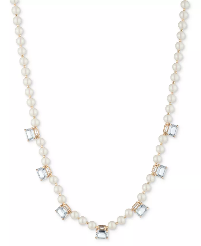 Крупное ожерелье с золотистыми камнями и искусственным жемчугом, 17 дюймов Lauren Ralph Lauren, синий
Крупное ожерелье с золотистыми камнями и искусственным жемчугом, 17 дюймов Lauren Ralph Lauren, синий