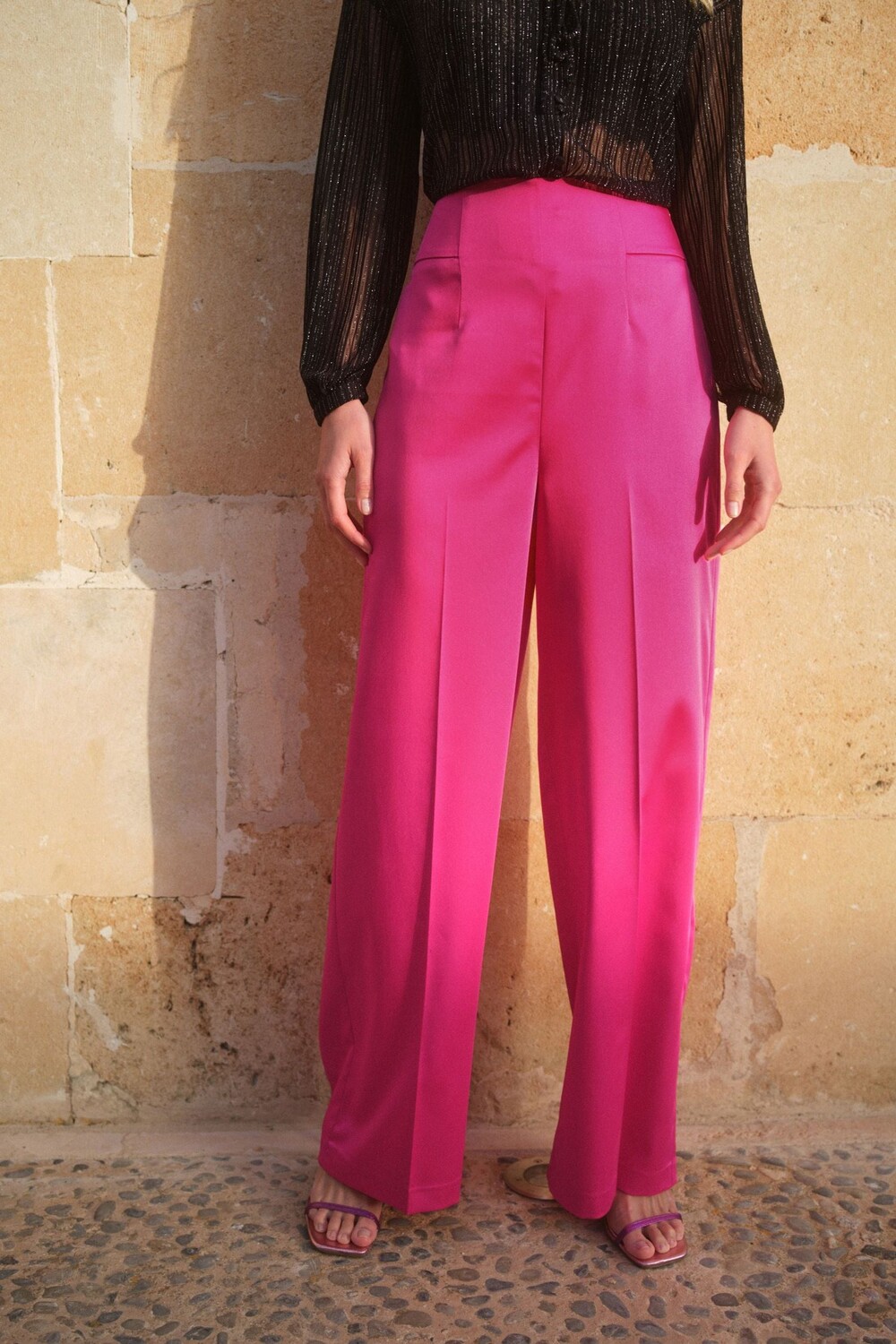 Атласные брюки с очень широкими штанинами Next, розовый
Атласные брюки с очень широкими штанинами Next, розовый