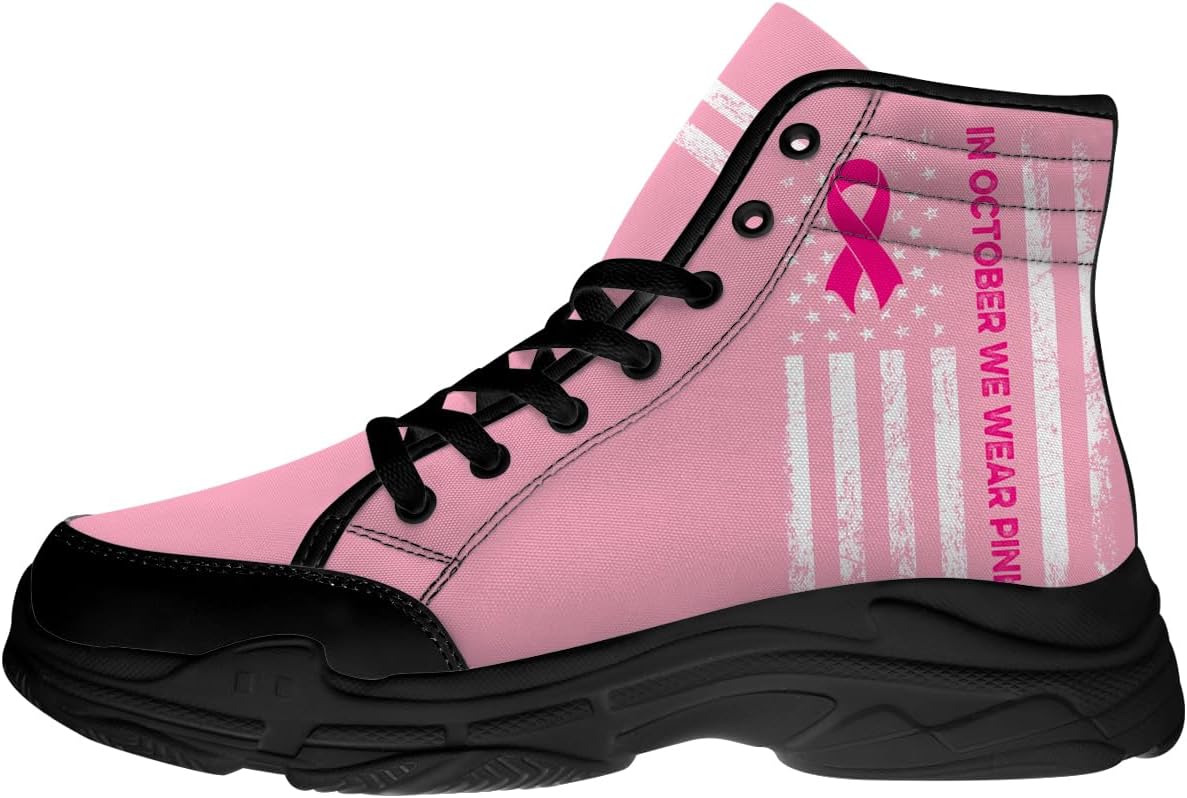 Женские высокие кеды с тематикой рака груди, розовые текстильные платформенные туфли на шнуровке, подарок для нее и для него Generic
Женские высокие кеды с тематикой рака груди, розовые текстильные платформенные туфли на шнуровке, подарок для нее и для него Generic