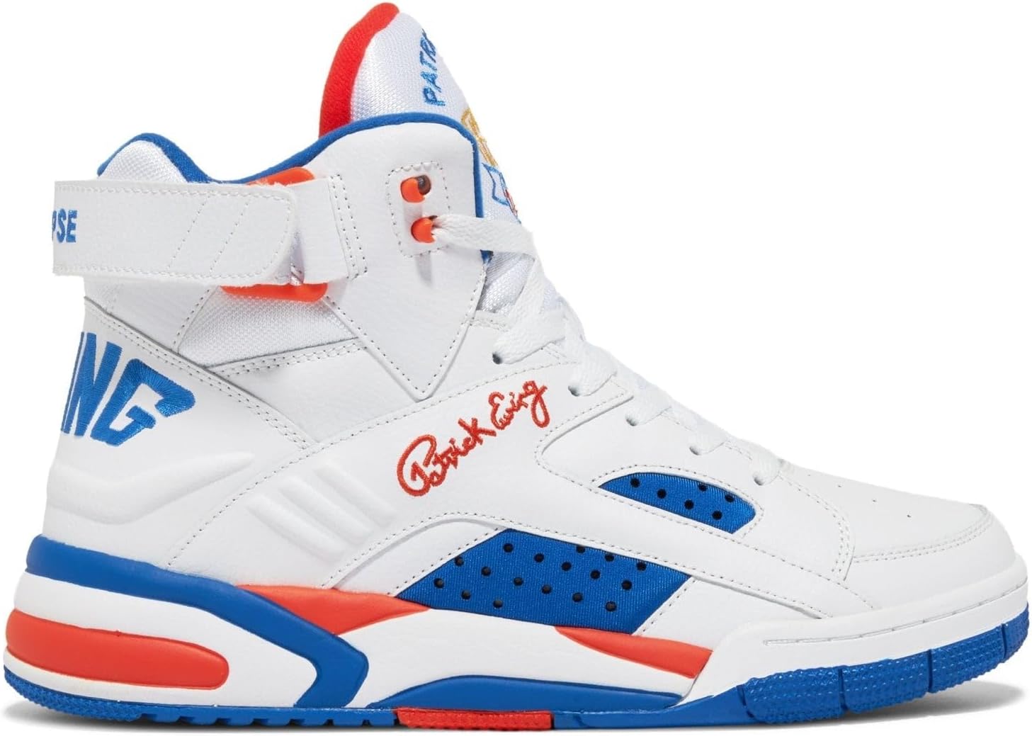Кроссовки Ewing Patrick Athletics Eclipse бело-синие с оранжевым OG NYC 1EW02605-132
Кроссовки Ewing Patrick Athletics Eclipse бело-синие с оранжевым OG NYC 1EW02605-132