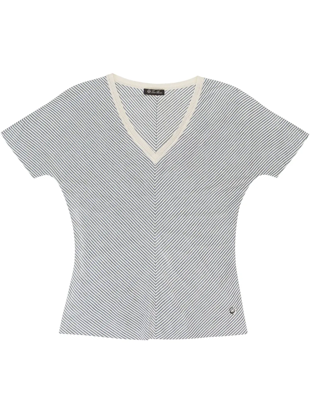 Шелковая футболка в полоску Loro Piana, белый
Шелковая футболка в полоску Loro Piana, белый