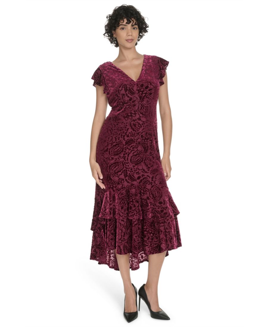 Женское бархатное платье с оборками и асимметричным подолом Tommy Hilfiger, Ruby
Женское бархатное платье с оборками и асимметричным подолом Tommy Hilfiger, Ruby