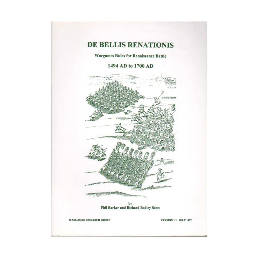 De Bellis Renationis - Правила военных игр для битв эпохи Возрождения 1494-1700 гг. (Версия 1.1), De Bellis Renationis - Renaissance (Wargames Research Group)
De Bellis Renationis - Правила военных игр для битв эпохи Возрождения 1494-1700 гг. (Версия 1.1), De Bellis Renationis - Renaissance (Wargames Research Group)