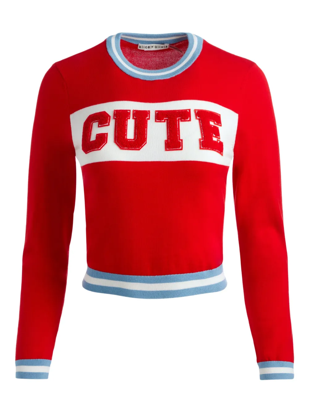 Свитер с аппликацией Alice + Olivia, красный
Свитер с аппликацией Alice + Olivia, красный