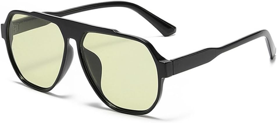 Модные солнцезащитные очки большого размера для женщин в стиле ретро, желто-зеленые, с защитой от УФ-излучения UV400, трендовые солнцезащитные очки для мужчин TYUVIVO, Black Green
Модные солнцезащитные очки большого размера для женщин в стиле ретро, желто-зеленые, с защитой от УФ-излучения UV400, трендовые солнцезащитные очки для мужчин TYUVIVO, Black Green