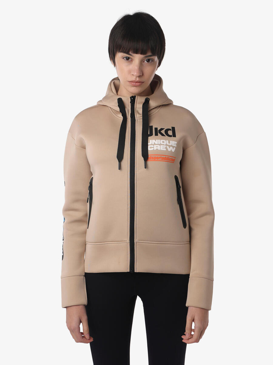 JAKED Бежевая женская толстовка из синтетического материала для фитнеса
JAKED Бежевая женская толстовка из синтетического материала для фитнеса