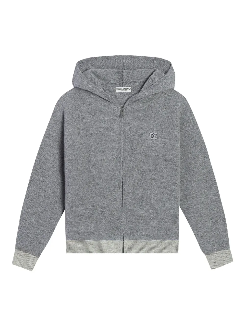 Шерстяное худи на молнии Dolce & Gabbana Kids, серый
Шерстяное худи на молнии Dolce & Gabbana Kids, серый