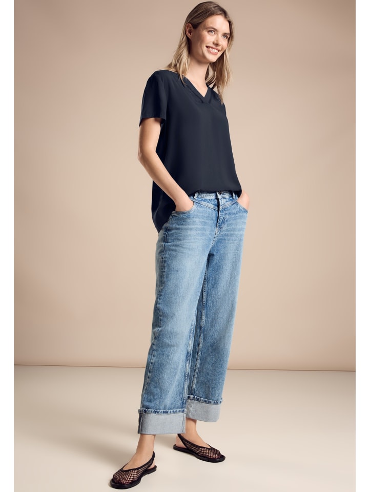 Футболка Street One, цвет tunika bluse mit print' blau
Футболка Street One, цвет tunika bluse mit print' blau