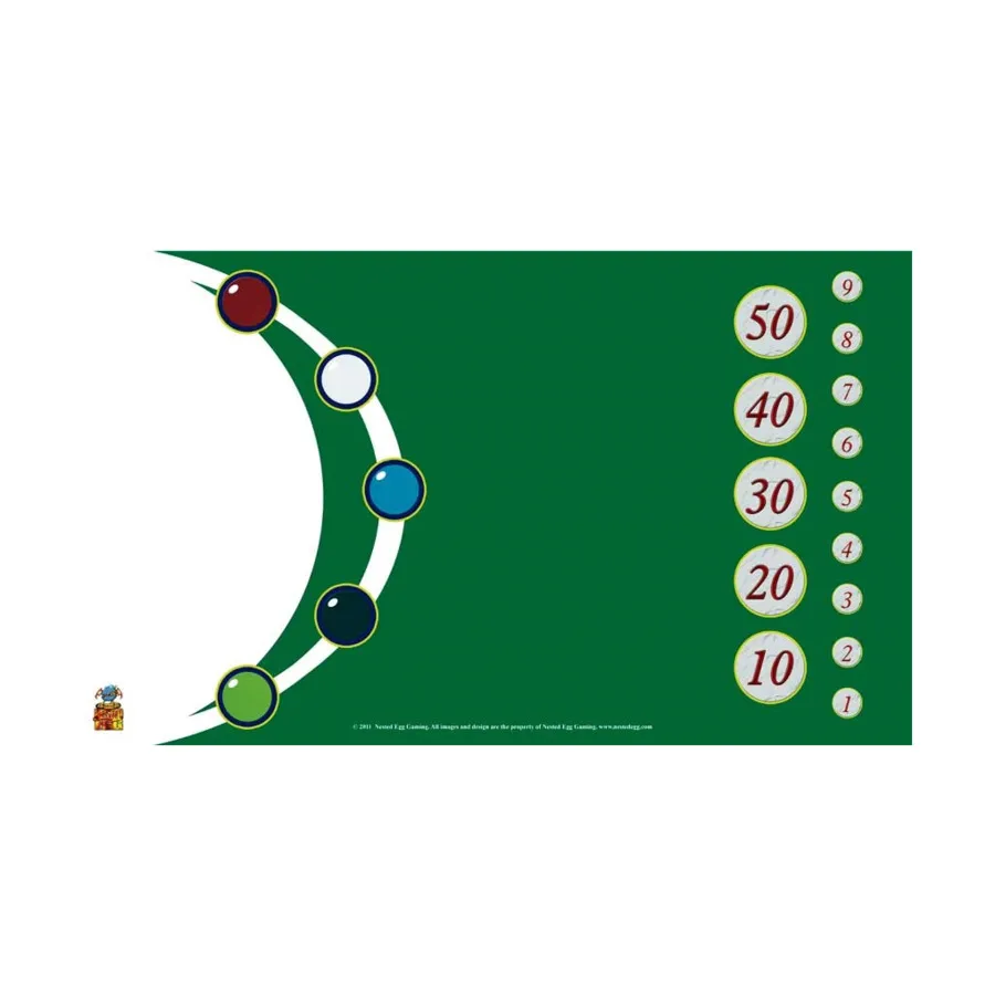 Игровой коврик жетонов - зеленый с белым, Playmats (Nested Egg Games)
Игровой коврик жетонов - зеленый с белым, Playmats (Nested Egg Games)