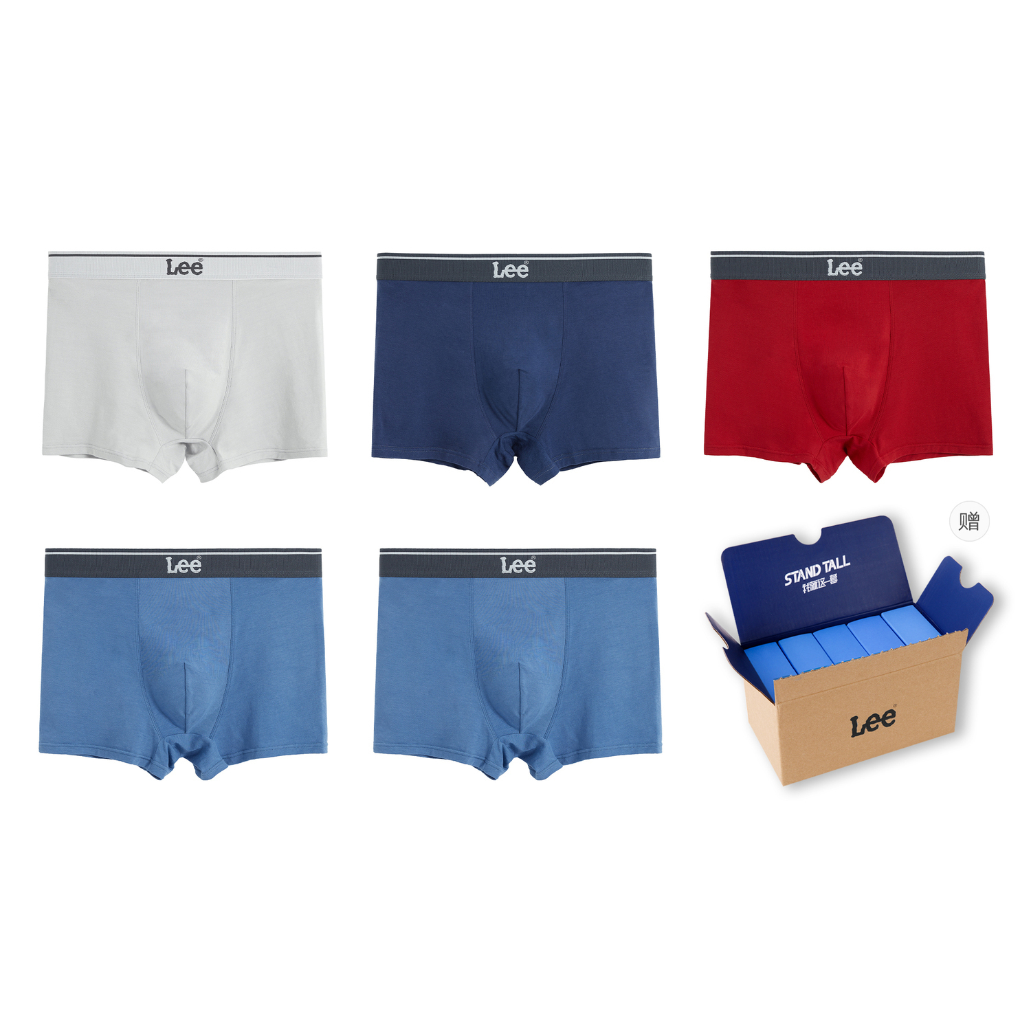 Lee Подарочный набор мужского белья 5 предметов
Lee Подарочный набор мужского белья 5 предметов