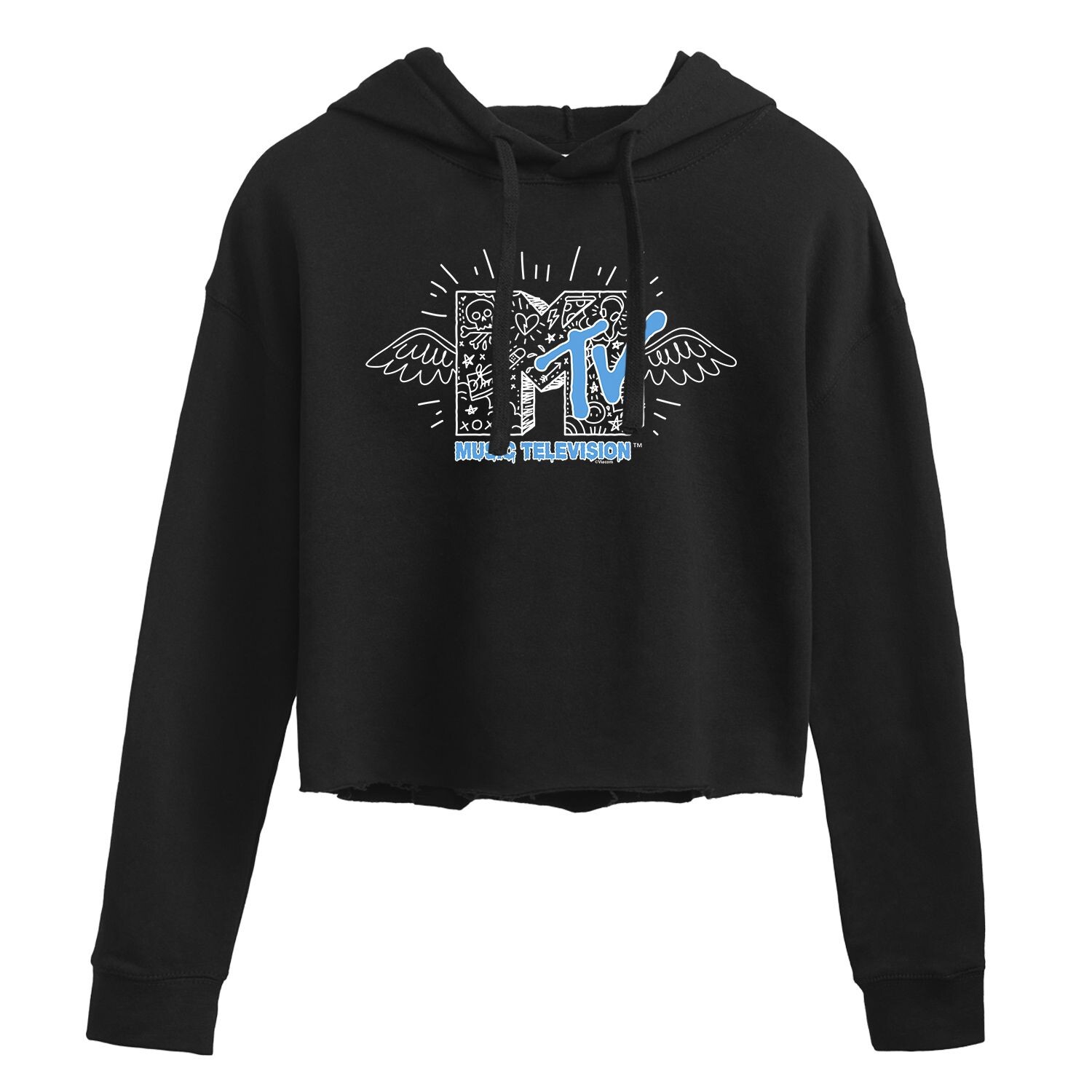 Укороченная толстовка с рисунком MTV Logo Wings для юниоров Licensed Character 
Укороченная толстовка с рисунком MTV Logo Wings для юниоров Licensed Character