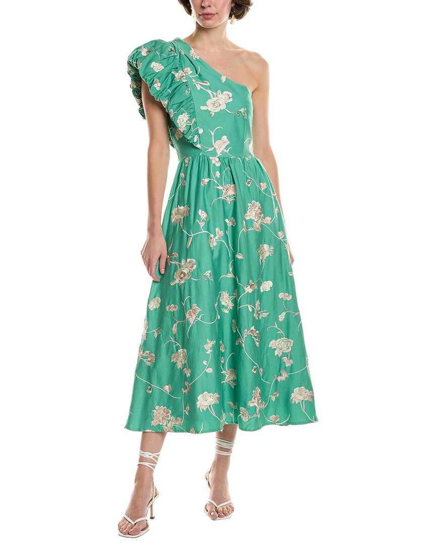 Sea NY платье миди с одним плечом, зеленый
Sea NY платье миди с одним плечом, зеленый