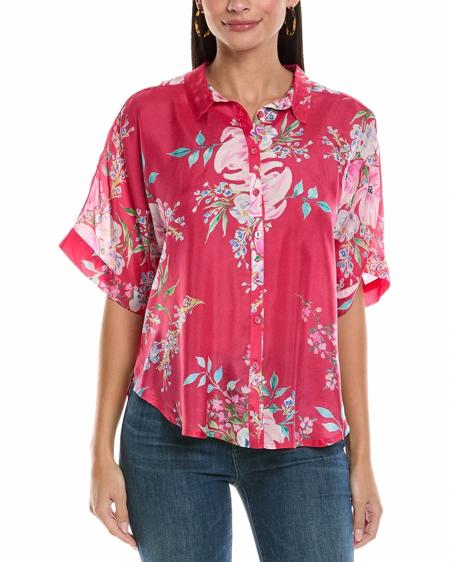 Рубашка Lynn на пуговицах в принте Emelda Johnny Was, Emelda Print
Рубашка Lynn на пуговицах в принте Emelda Johnny Was, Emelda Print