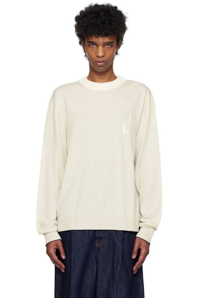 Свитер «Трикотаж» цвета «Off-White» JACQUEMUS 
Свитер «Трикотаж» цвета «Off-White» JACQUEMUS