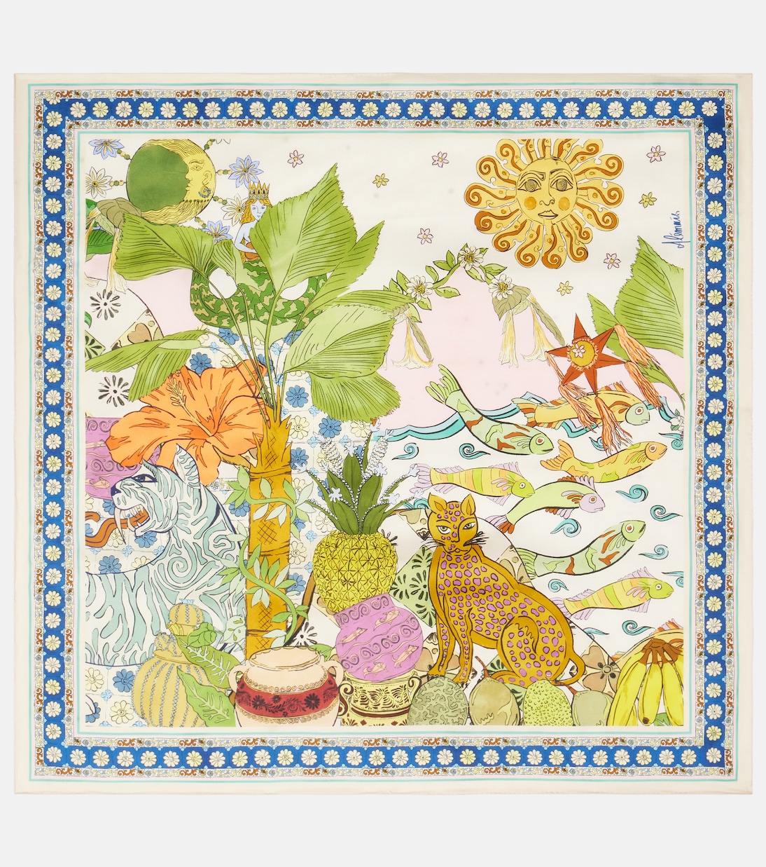 Шелковый твиловый шарф с принтом "лесной орех" Alémais, разноцветный
Шелковый твиловый шарф с принтом "лесной орех" Alémais, разноцветный