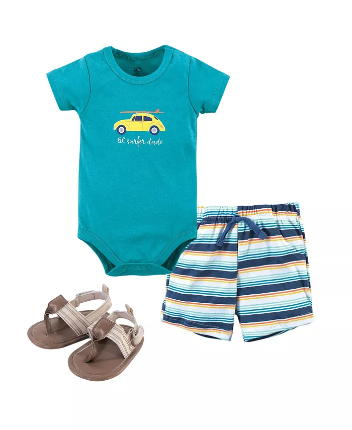 Комплект из дышащего хлопкового боди, шорт и обуви Hudson для мальчиков Hudson Baby, синий
Комплект из дышащего хлопкового боди, шорт и обуви Hudson для мальчиков Hudson Baby, синий