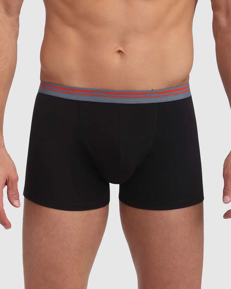 Упаковка из 3 боксеров из эластичного хлопка базового стиля для максимального комфорта Dim, чёрный
Упаковка из 3 боксеров из эластичного хлопка базового стиля для максимального комфорта Dim, чёрный