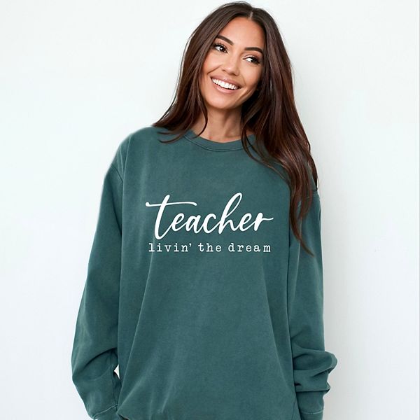 Свитшот Teacher Livin' the Dream с покраской в готовом виде Simply Sage Market, Blue Spruce
Свитшот Teacher Livin' the Dream с покраской в готовом виде Simply Sage Market, Blue Spruce
