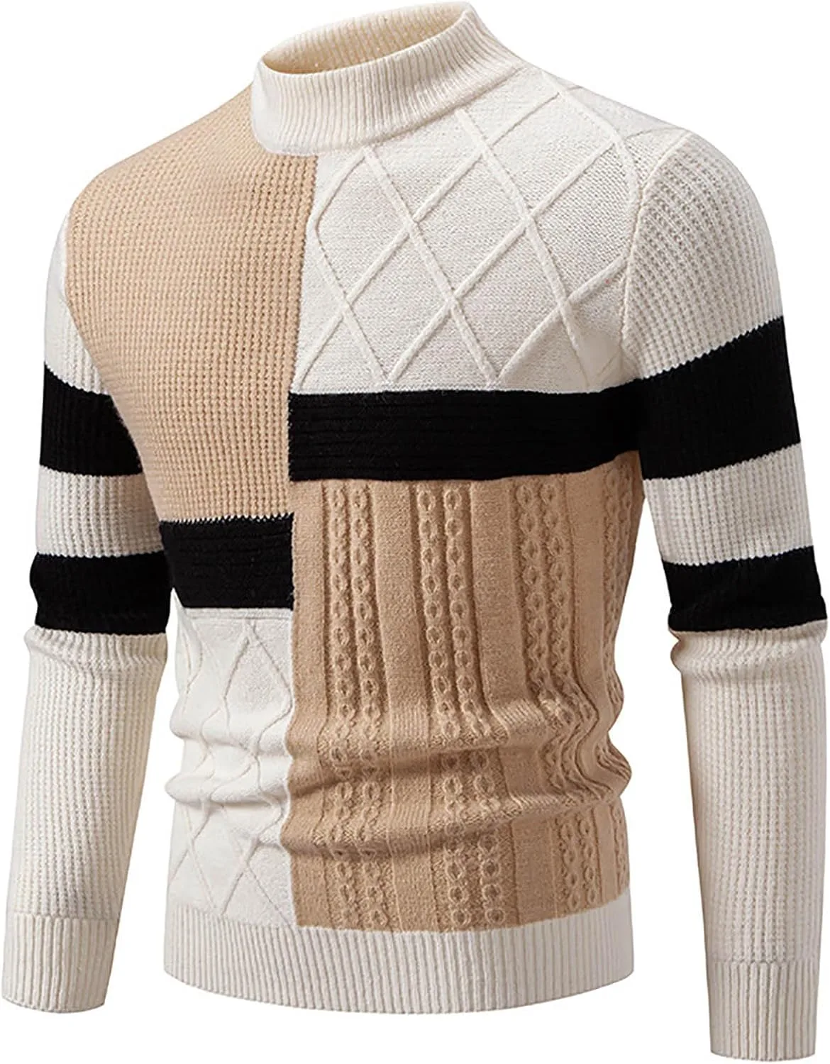 Свитер мужской Casual Thermal Slim Fit с воротником стойкой
Свитер мужской Casual Thermal Slim Fit с воротником стойкой