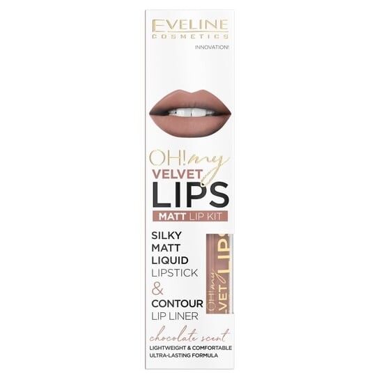 Эвелин Косметика, Косметика, ох! My Velvet Lips, набор матовой жидкой помады и карандаша для губ, № 11 Cookie Milkshake, Eveline Cosmetics
Эвелин Косметика, Косметика, ох! My Velvet Lips, набор матовой жидкой помады и карандаша для губ, № 11 Cookie Milkshake, Eveline Cosmetics