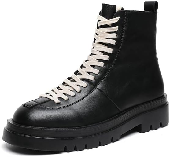 Generic Мужские черные боевые ботинки, мотоциклетные с боковой молнией, из искусственной кожи, ботильоны на шнуровке
Generic Мужские черные боевые ботинки, мотоциклетные с боковой молнией, из искусственной кожи, ботильоны на шнуровке