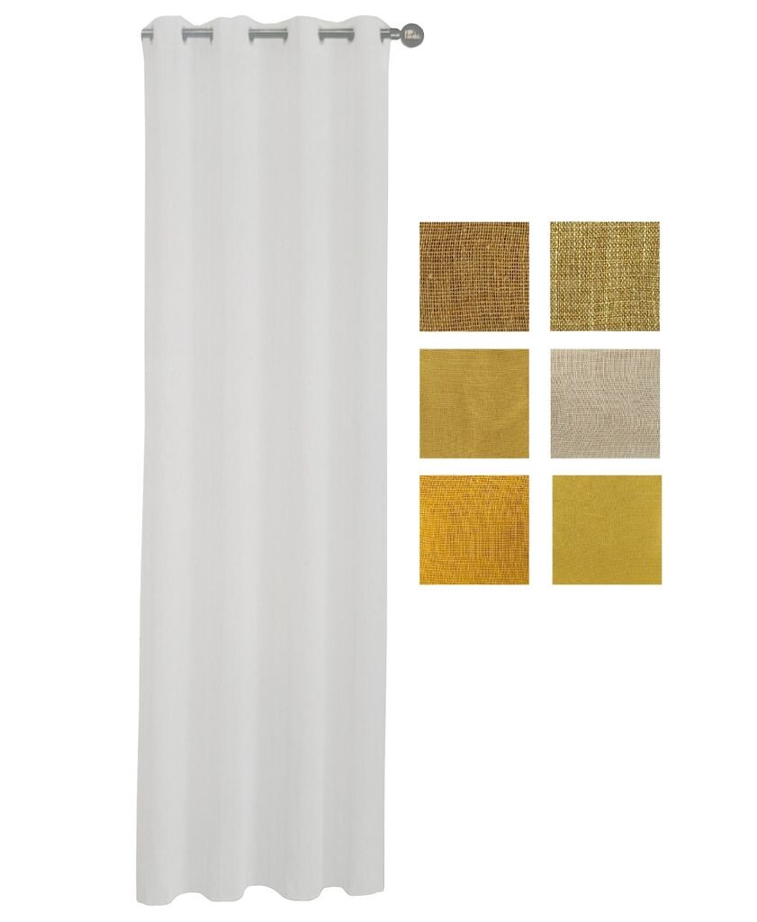 Шторы с люверсами Шторы с люверсами 140 x 240/250 см 100% полиэстер (Желтый 21) Provance
Шторы с люверсами Шторы с люверсами 140 x 240/250 см 100% полиэстер (Желтый 21) Provance