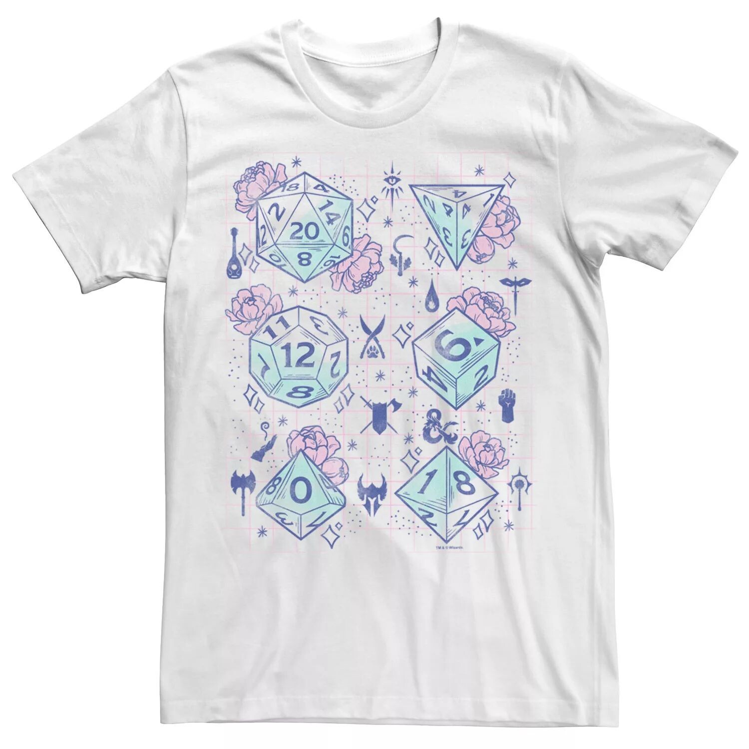 Футболка Big & Tall Dungeons And Dragons с цветочным принтом и кубиками Licensed Character
Футболка Big & Tall Dungeons And Dragons с цветочным принтом и кубиками Licensed Character