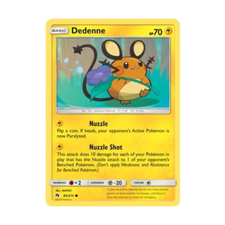 CCG Деденне (84) (К) #84, Pokemon - SM - Lost Thunder - Singles
CCG Деденне (84) (К) #84, Pokemon - SM - Lost Thunder - Singles