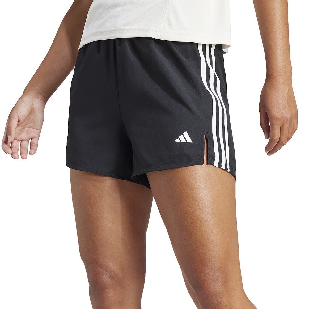 Женские шорты для тренинга adidas с высокой посадкой и 3 полосками Adidas, цвет Black White 
Женские шорты для тренинга adidas с высокой посадкой и 3 полосками Adidas, цвет Black White