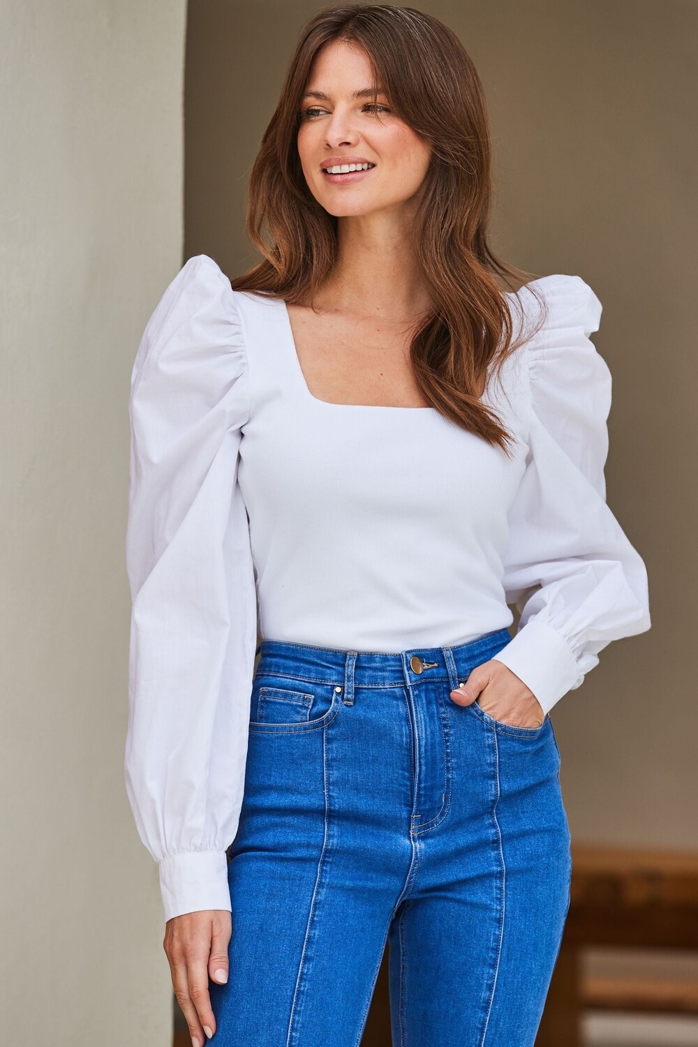 Блузка с квадратным вырезом Sosandar, белый, Серый, Блузка с квадратным вырезом Sosandar, белый
Блузка с квадратным вырезом Sosandar, белый, Серый, Блузка с квадратным вырезом Sosandar, белый