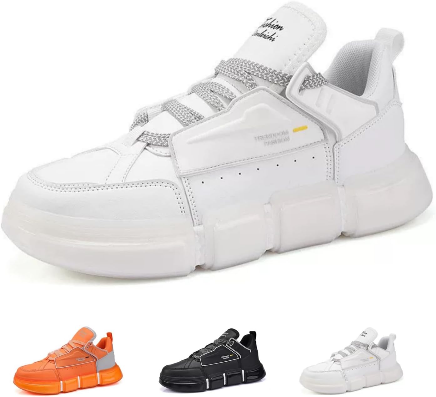 Мужские и женские модные спортивные кроссовки MACEFIL с толстой подошвой, удобные, дышащие, повседневные, стильные и противоскользящие для бега, белый
Мужские и женские модные спортивные кроссовки MACEFIL с толстой подошвой, удобные, дышащие, повседневные, стильные и противоскользящие для бега, белый