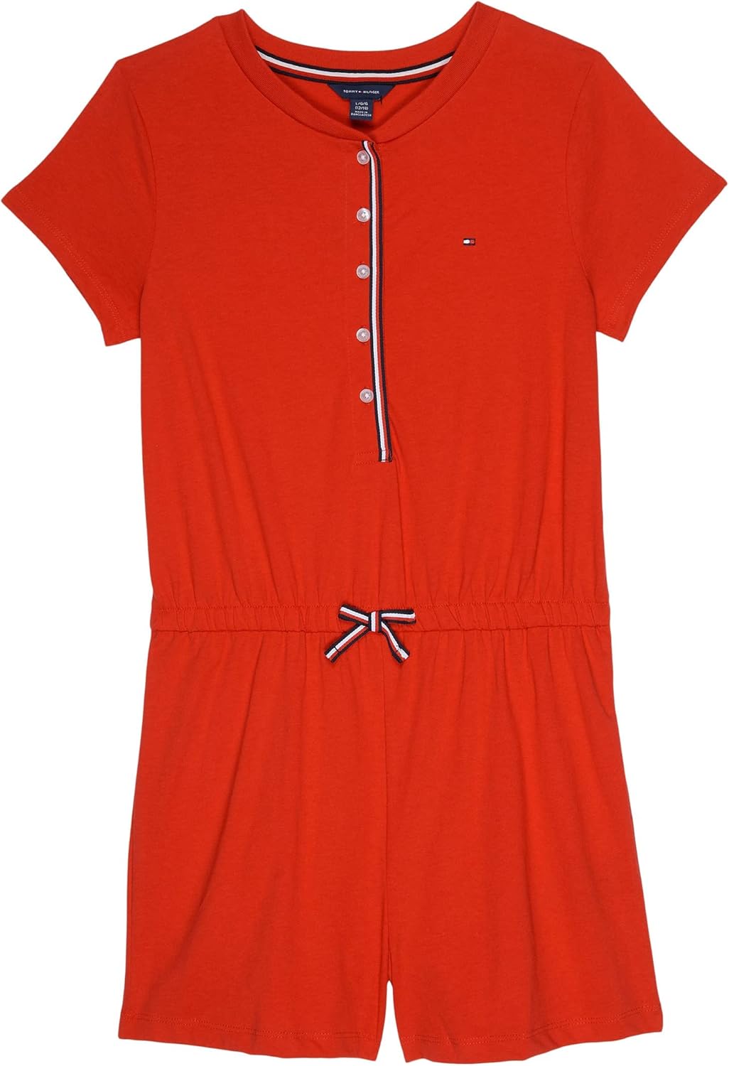 Трикотажный комбинезон Tommy Hilfiger для девочек с короткими рукавами и присборенной талией, Red Global Stripe
Трикотажный комбинезон Tommy Hilfiger для девочек с короткими рукавами и присборенной талией, Red Global Stripe