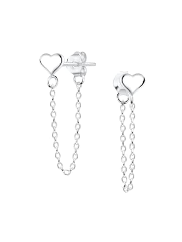 Alexander York Серьги-гвоздики в форме сердца с цепочкой из серебра 925 пробы, комплект из 2 штук
Alexander York Серьги-гвоздики в форме сердца с цепочкой из серебра 925 пробы, комплект из 2 штук