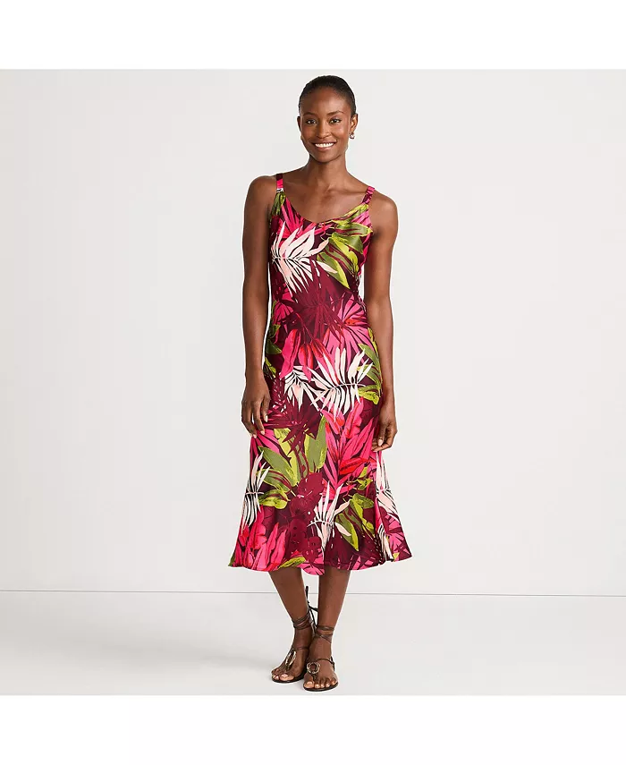 Женское атласное платье-комбинация Lands' End, красный
Женское атласное платье-комбинация Lands' End, красный