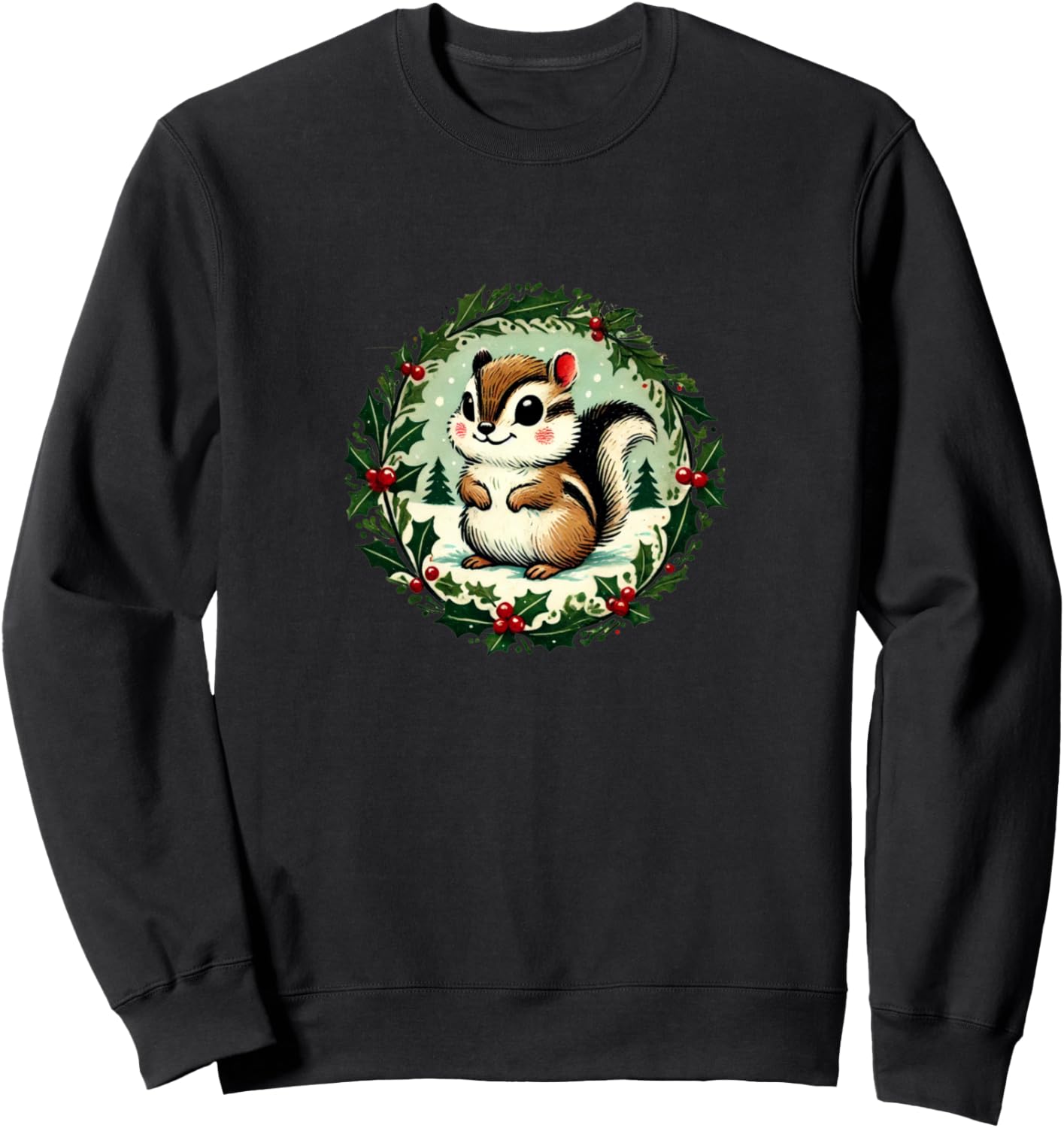 Иллюстрация зимнего бурундука. Толстовка с изображением бурундука Chipmunks Arts Snugg, черный
Иллюстрация зимнего бурундука. Толстовка с изображением бурундука Chipmunks Arts Snugg, черный